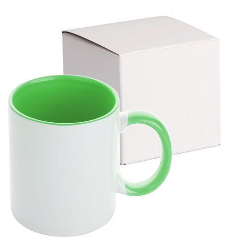 GPIHCM350 | Inner and Handle Colored Mug - 350 ml Light Green 350 ml