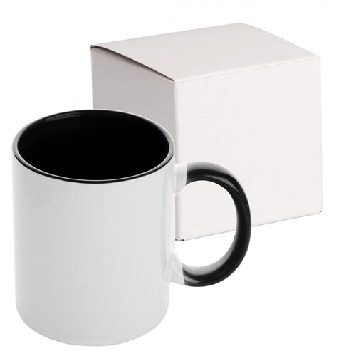 GPIHCM350 | Inner and Handle Colored Mug - 350 ml Black 350 ml